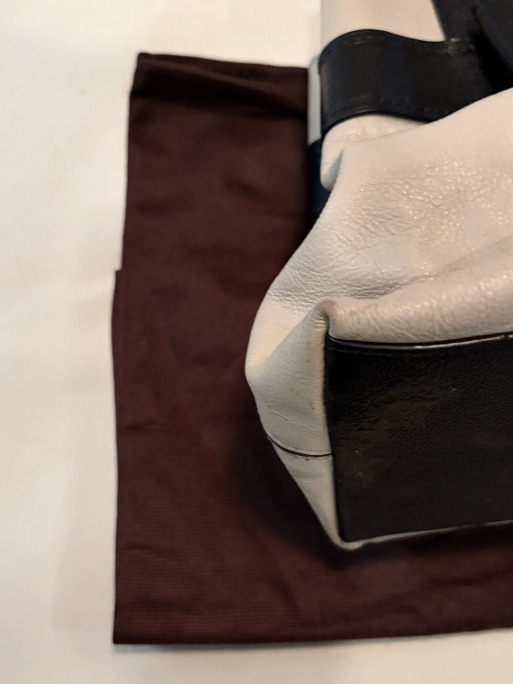 kate spade Black and Cream Leather Bow Tote - Picture 8 of 12